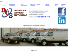 Tablet Screenshot of dependablecontrolsservices.com